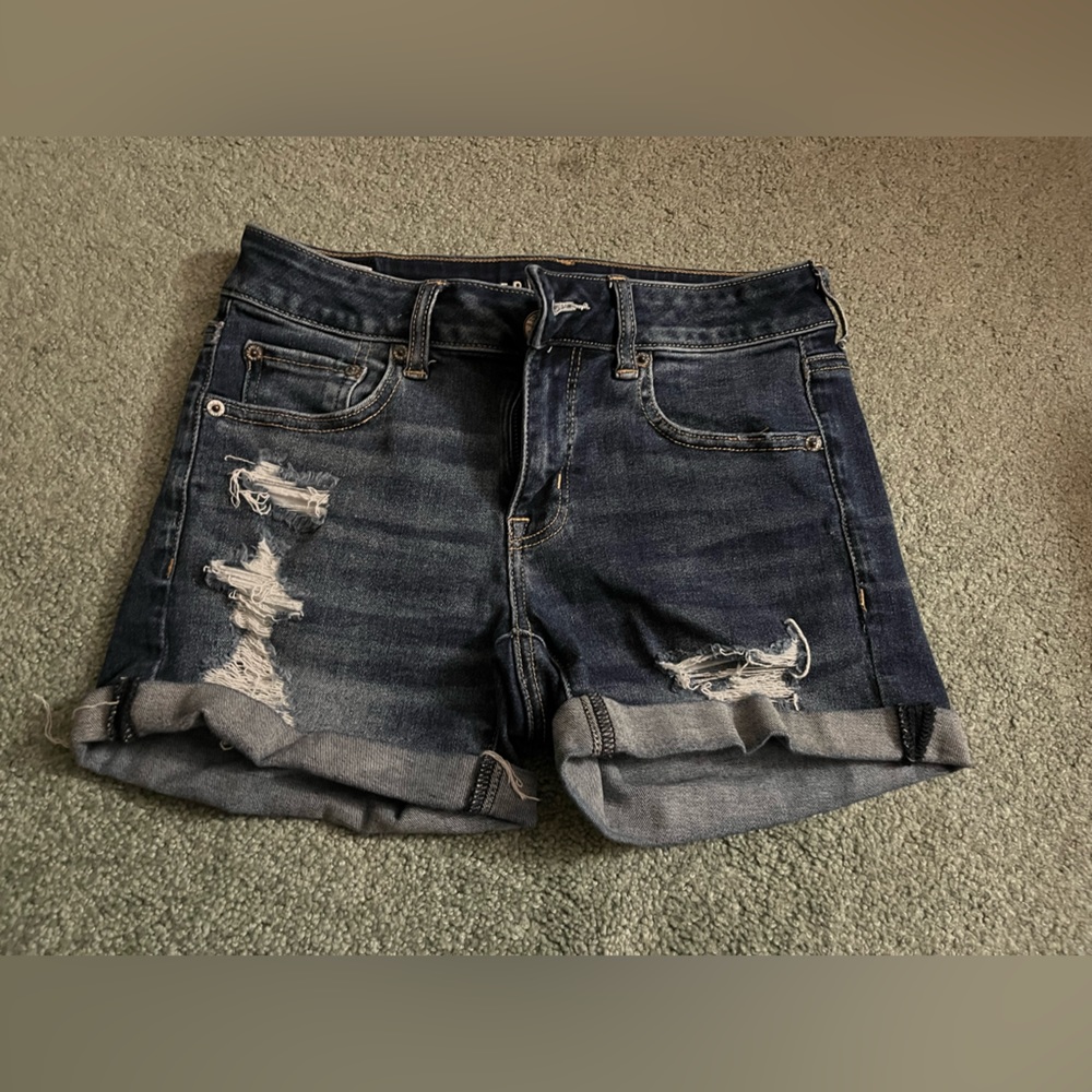 American eagle midi shorts
